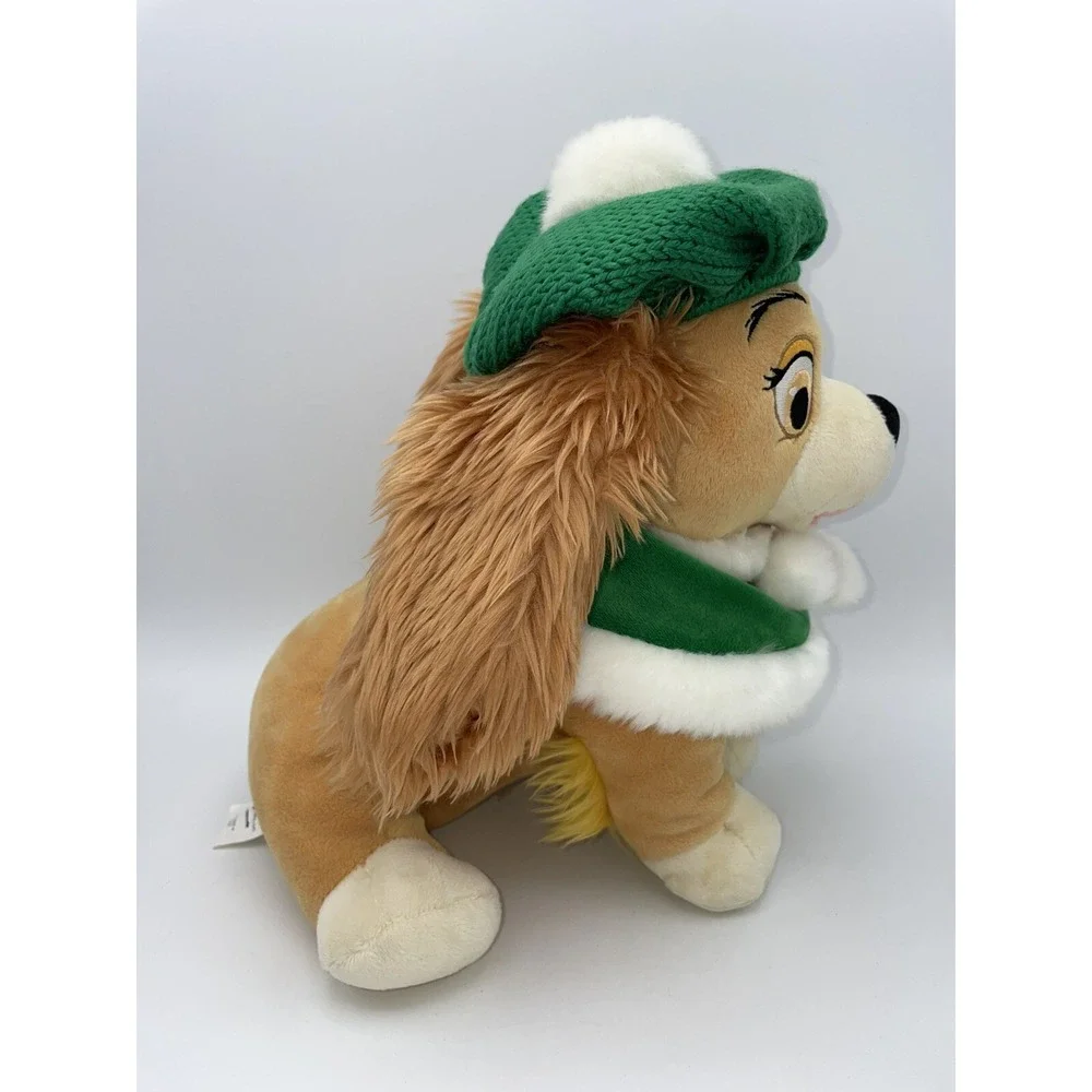 Disney Store Lady and The Tramp Dog Christmas Holiday Plush 11